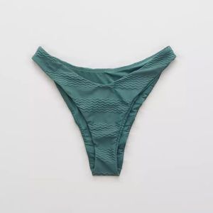 Aerie Jacquard Highest Cut Cheekiest Bikini Bottom